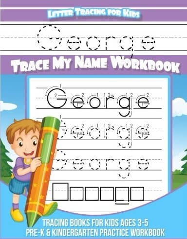 George Letter Tracing For Kids Trace My Name Workbook Tracing Books for